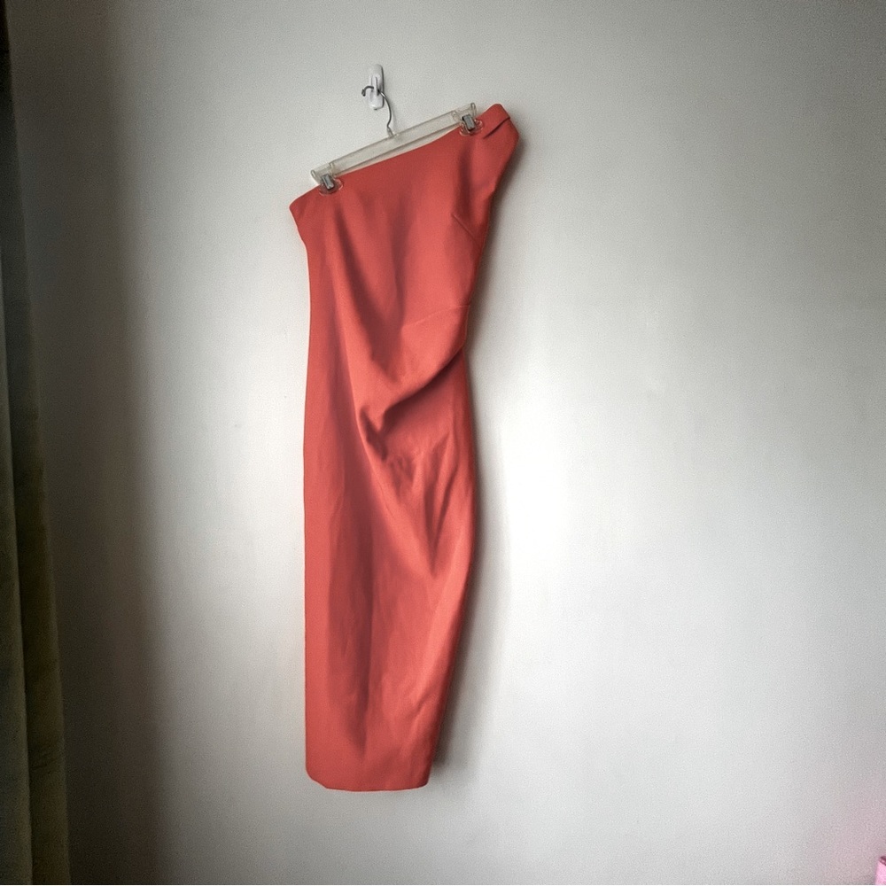Petal & Pup Nadene Orange One Shoulder Midi Dress 6 - Picture 7 of 10